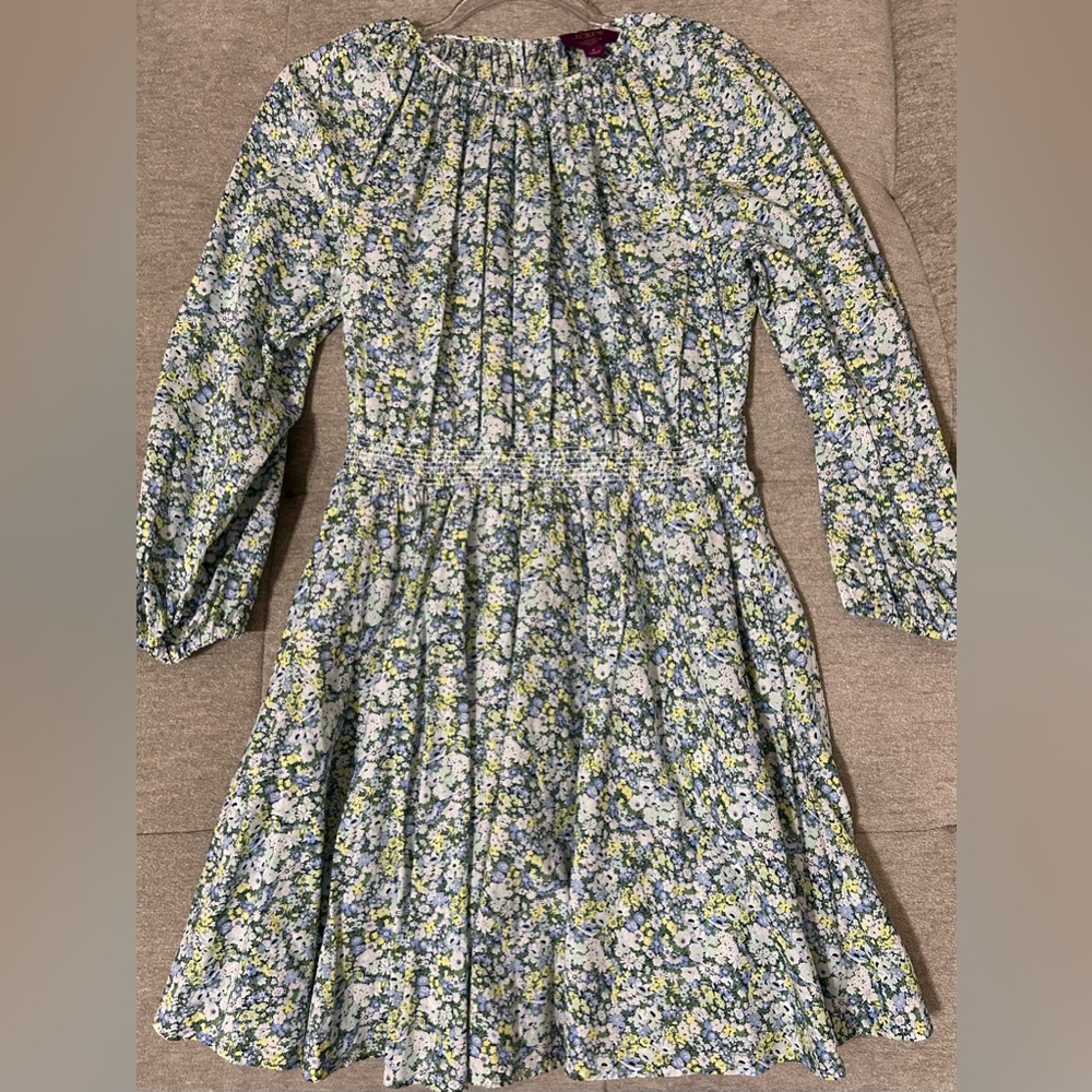 J. Crew Floral Palermo Liberty fabric mini dress with smocked waist